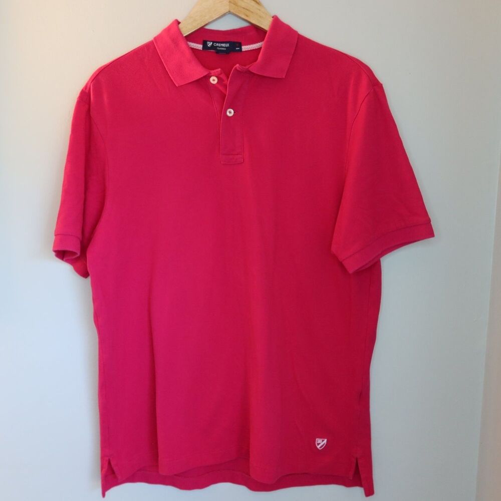 Cremieux Polo Shirt Classics Womens M Pink Short Sleeve Embroidered Stretch